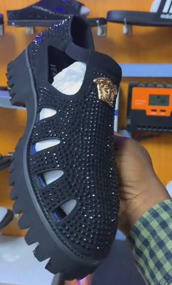 Luxury Men's Fashion Rhinestone Sandals