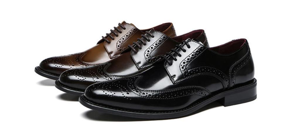 Men's Classic Wingtip Brogue Oxfords