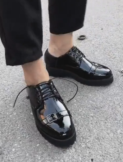 Patent Leather Chunky Sole