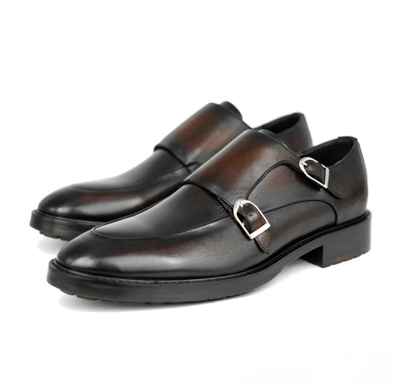 Double Monk Strap Dress Oxfords Shoes