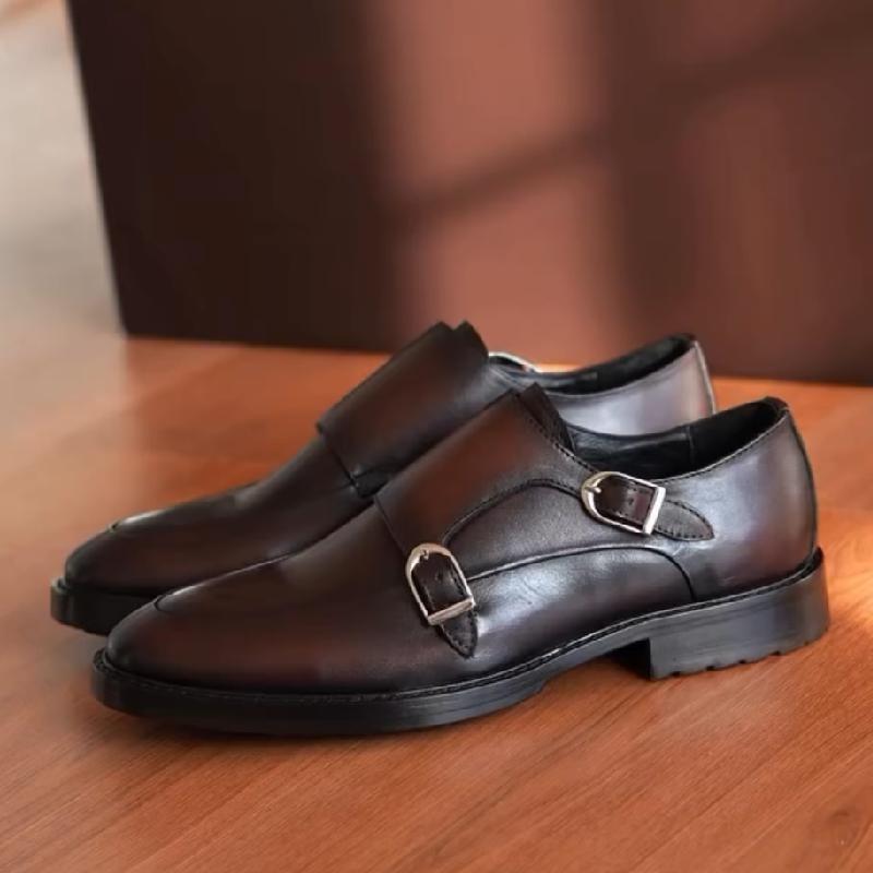 Double Monk Strap Dress Oxfords Shoes