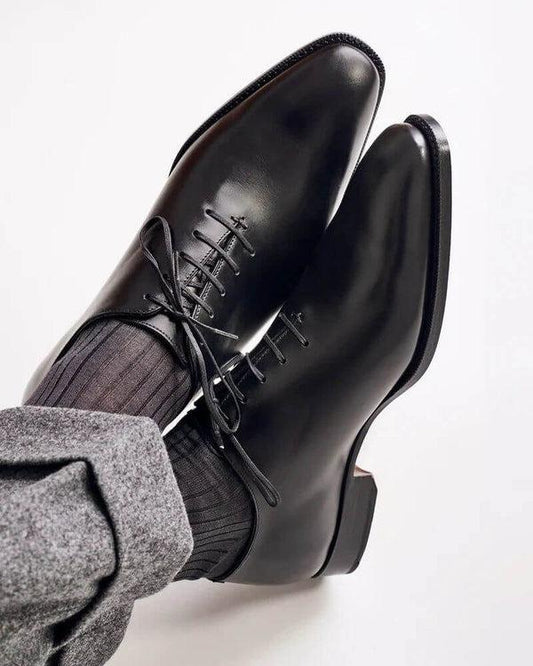 Nero Noir Wholecut Oxfords