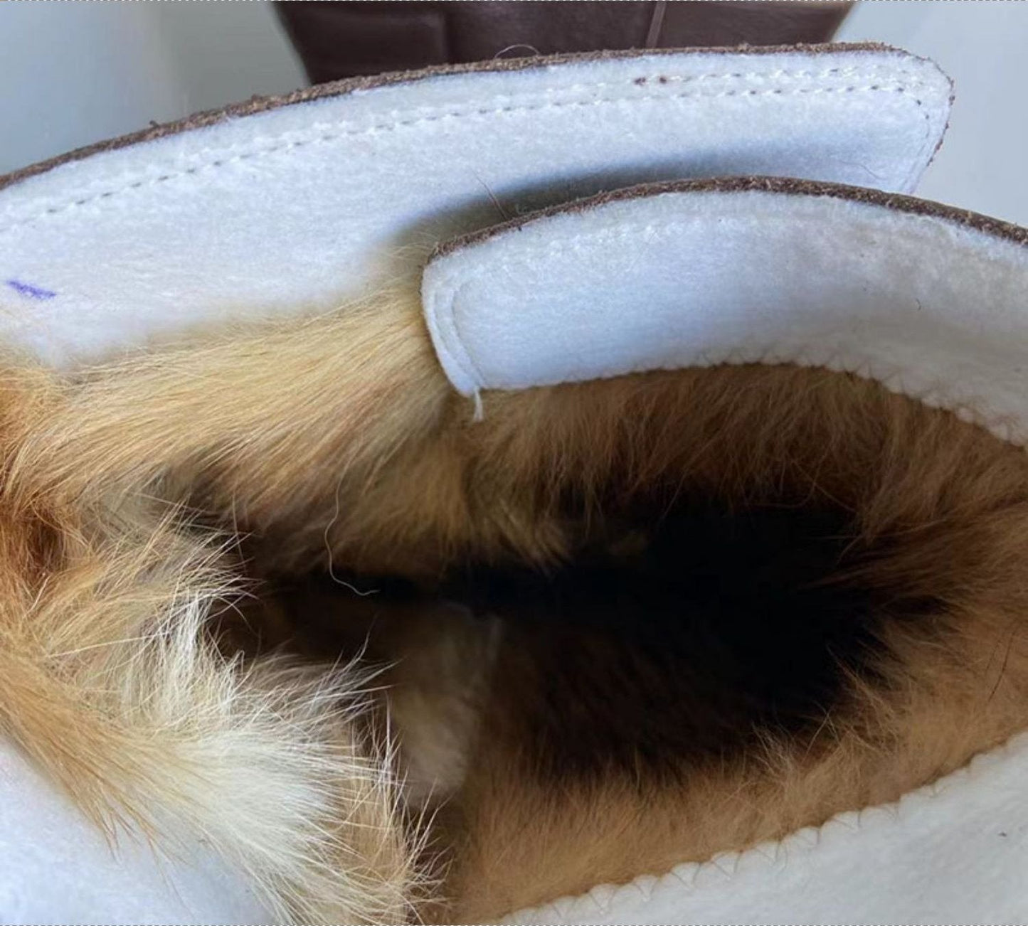 Mongol Boots with Natural Fur